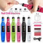 Electric Nail Drill File Acrylic Art File Manicure Pedicure Portable Machine Kit