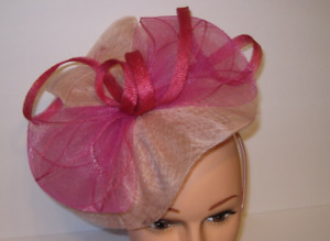 Josette Sinamay fascinator style Hat Women One Size pink
