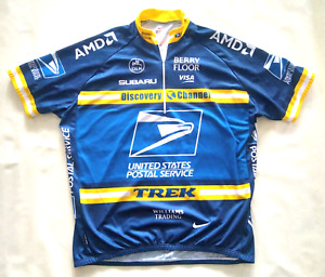 NIKE Le Tour De France Cycling Jersey XXL DriFit USPS Trek Lance Armstrong