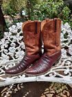 12D  Smooth Crocodile belly cut Lucchese Classics  Snip Toe  Cowboy Western Boot