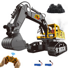 14 Channel Remote Control Excavator Toy, Kids RC Construction Vehicles Trucks wi