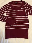 Wet Seal Womens Sweater  Long Sleeve Striped Tunic Extra Large