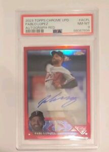 New Listing2023 Topps Chrome Update  Pablo Lopez True red Refractor AUTO /5 #ACPL Twins