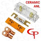 Ceramic 300 amp ANL Fuse, holder (2) 1/0 AWG Lugs and heat shrink GP Car Audio O