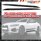 New ListingFits 2021-2024 BMW 4 Series G22 G23 420i 430i M440i Gloss Black Car Side Skirts