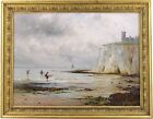 Kingsgate Bay Antique Marine Oil Painting by Gustave de Breanski (c.1856-1898)