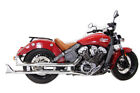 Indian Straight Fishtail Set Chrome fits Harley Davidson