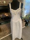 Vintage MaryAnn’s Boutique Ivory  Cottage Nightgown-Dress 36” 1980s Victorian