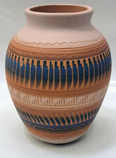 Hand Etched NAVAJO POTTERY POT/VASE signed by the Artist on the Base