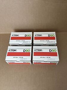 Lot of 40 (4 Boxes) TDK D90 Dynamic Cassette Tapes Normal Position Prerecorded
