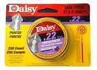 Daisy Air Gun Pellets .22 Caliber Pointed Silver 250/Pack 997922-612