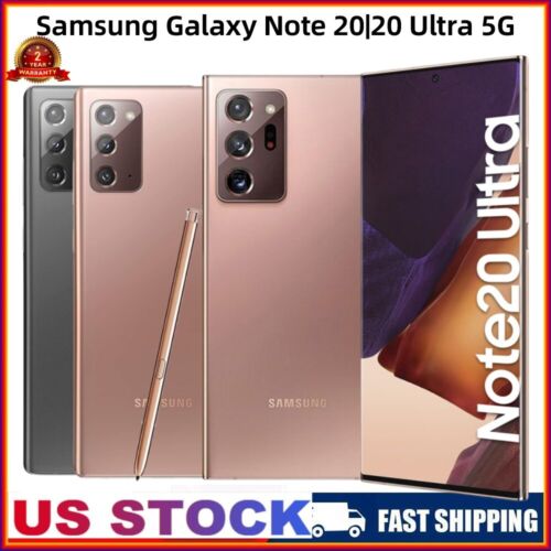 🆕Samsung Galaxy Note 20/20 Ultra 5G 128GB Fully Unlocked GSM+CDMA Mobile Phone