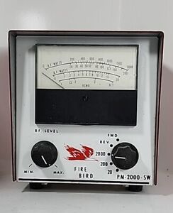 New ListingFire Bird PM-2000-SW Inline SWR 2000 Watt Power Meter for Ham CB Radio Untested.