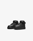 Nike Air Force 1 Mid TD Triple Black Toddler Size 6.5C 314197-004 NIB Baby Shoes