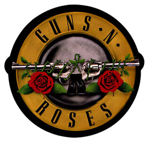 Guns n Roses Logo Sticker Decal Hard Rock n Roll Heavy Metal Axl Rose Slash*