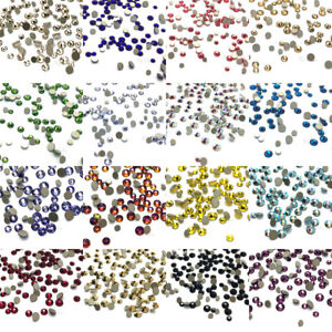 144 Assorted Mixed Tiny Sizes Swarovski Crystal Flatback nail art *U Pick Color