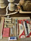 Vintage Lot Office Supplies-Letter Openers, Erasers, Clips, Lead Lead, Etc