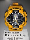 Casio G-Shock Men's Analog-Digital Watch Yellow Band with Black GA-100A-9A