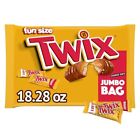 TWIX Fun Size Caramel Cookie Chocolate Candy Bars, 18.28 oz Bag; Free Shipping