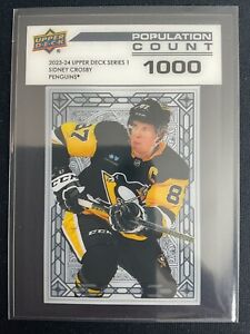 Sidney Crosby 2023-24 Upper Deck Series 1 Population Count 1000 #PC-12