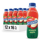 Snapple Apple Juice Drink, 16 fl oz recycled plastic bottle, Pack of 12
