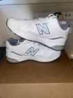 New Balance Women's 608 V5 Casual Comfort Cross Trainer Shoes, White/Light Blue