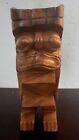 Vintage 60's Hand Carved Monkeypod Wood Hawaiian Tiki God Ku Large Figure EXC