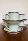 New ListingVintage Set Of #6  Trend Pacific/Earth stone Pottery Rust Brown Cups And Saucer