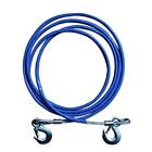 Wire Rope with PVC Casing, 3/8 x 13ft, Steel Winch Cable with Hook, 11023lb B...