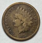 New Listing1872 Indian Head Cent - Nice Key Date Penny; N050