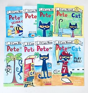 Pete the Cat I Can Read Leveled Readers ~ Lot of 8 Paperback Books ~ Brand New