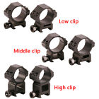 Pair 30mm Scope Ring Mounts Low/Middle/High Profile Picatinny Weaver Rail Mount