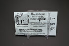 1985 MTV VIDEO MUSIC AWARDS TICKET RADIO CITY  / PLUS AFTER PARTY TICKET