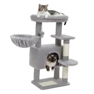 [34.6''=88CM] Cat Tree for Large Cats, Cat Tower for Scratching Tree Grey