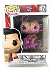 Razor Ramon Signed Signed/Autographed Funko POP 47 WWE Wrestler w/ Protector