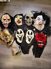 Vintage Halloween Masks Lot Scary Latex Ghost And Skull Masks Vtg