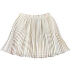 Vivienne Tam Pleated Mini Skirt 3 Women’s Runway White Bone