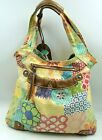 Fossil Women's Handbag Multi Canvas Patchwork Floral Print Pockets Shoulder Bag