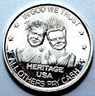 1987 PTL Heritage USA Pass The Loot 1 Oz 999 Silver Round All Others Pay Cash