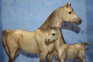 Vintage Breyer Rose Grey Proud Arabian Mare & Foal Traditional PAM PAF #805 #806