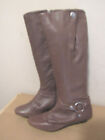 LOFT TAUPE/BROWN LEATHER HIGH BOOTS WOMEN'S 8