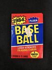 (1) 1984 Fleer Baseball Wax Pack From Box Don Mattingly, Strawberry Rookie RC
