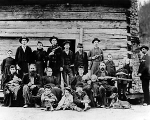 1897 West Virginia Hatfields Family Old West Portrait Mccoys 8x10 PHOTO PRINT