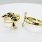 10k Solid Gold Queen Nefertiti Egyptian Statement Ring for Men and Women