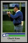 1987 Seattle Seahawks Police CHUCK KNOX #5 Coach crease, surface flaw