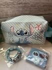 Stitch Stuff Travel Cosmetic Bag + Double Sided Cosmetic Mirror And bracelet