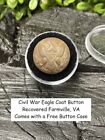 Old Rare Vintage Antique Civil War Relic Eagle Button Recovered Farmville, VA