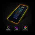 RGB Glowing 7 Mode LED Soft Gaming Mouse Pad Large Black Mousepad