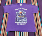 Vintage Y2K Indiana Black Expo Summer Celebration 2001 Purple T Shirt Sz XL MLK