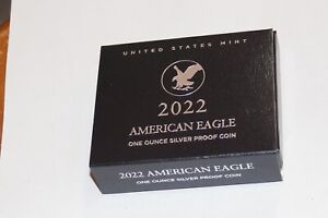 2022-W 1 oz Proof American Silver Eagle (w/Box & COA)  22EA